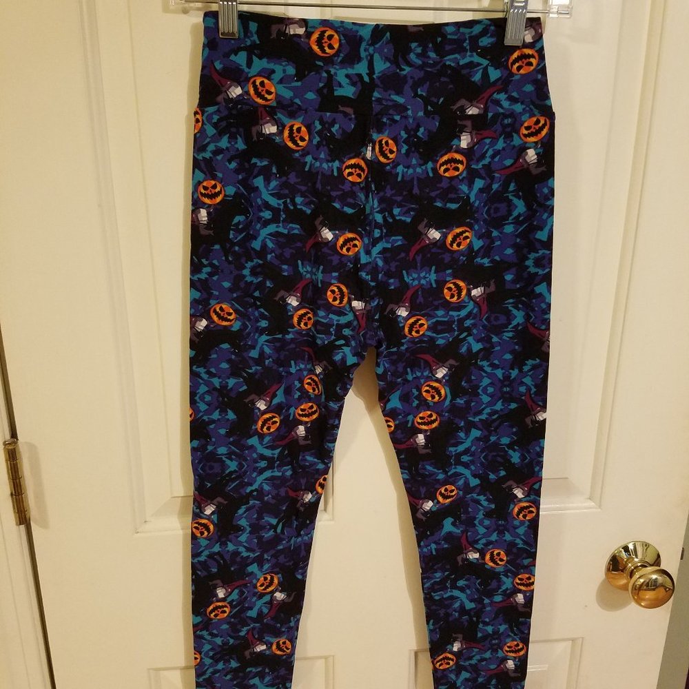 LuLaRoe OS Leggings Halloween Headless Horseman